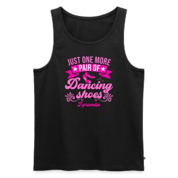 Dancing Slogan Ballroom Couple Dance Dance Floor - Men's Premium Organic Tank Top - black - Front - AI Model Male 178 light (178cm)