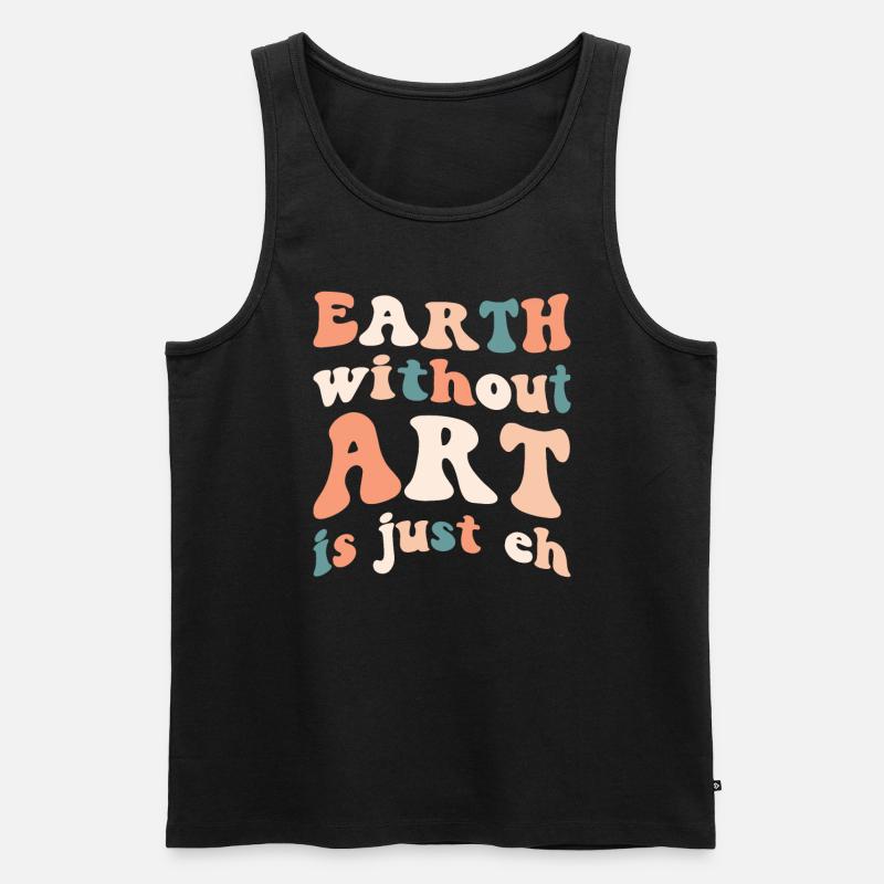 Professeur d’art Drôle de dicteur Cours d’art Cours d’art - Débardeur bio Premium Homme - noir