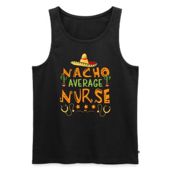 Nourriture mexicaine Cinco de Mayo Infirmière - Débardeur bio Premium Homme - noir - Devant - Michal (187cm)