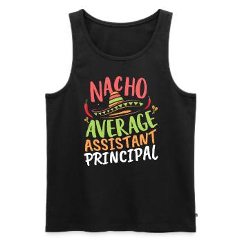 Deputy Director Deputy Principal Mexico - Men's Premium Organic Tank Top - black - Front - AI Model Male 178 light (178cm)