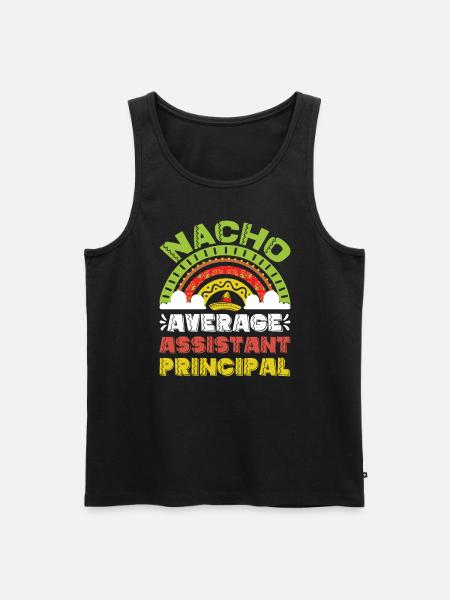 Nacho Average Vice Principal - Men's Premium Organic Tank Top - black