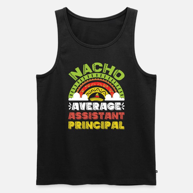 Nacho Average Directeur adjoint - Débardeur bio Premium Homme - noir