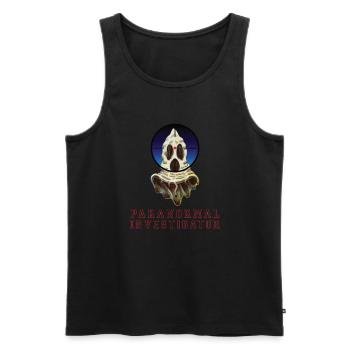 Paranormaler Ermittler Auf Geisterjagd - Männer Premium Bio Tank Top - Schwarz - Vorne - Michal (187cm)