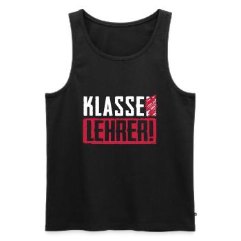 Abschied Geschenk für Klassenlehrer mit dem Klasse - Männer Premium Bio Tank Top - Schwarz - Vorne - AI Model Male 178 light (178cm)