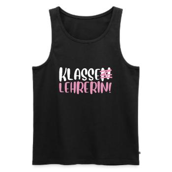 Abschied Geschenk für Klassenlehrerin mit dem Klas - Männer Premium Bio Tank Top - Schwarz - Vorne - Michal (187cm)