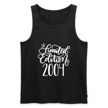 18. Geburtstag, 2004 geboren, Geschenk, Limited - Männer Premium Bio Tank Top - Schwarz - Vorne - Michal (187cm)