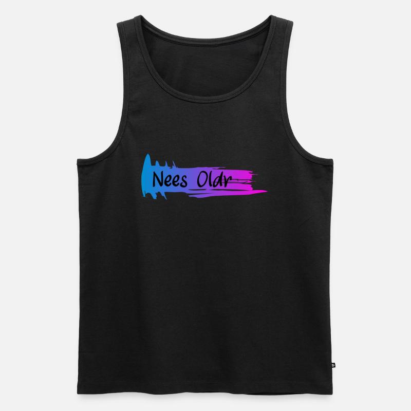 Nees Oldr - Männer Premium Bio Tank Top - Schwarz