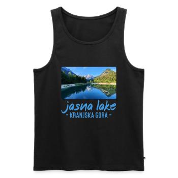 Jasna Lake Kranjska Gora Slowenien - Männer Premium Bio Tank Top - Schwarz - Vorne - Michal (187cm)