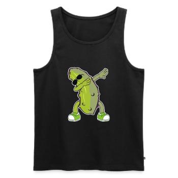 Tamponner le concombre Dab Swag Swagger T-shirt - Débardeur bio Premium Homme - noir - Devant - AI Model Male 178 light (178cm)