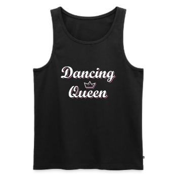 Dancing Queen Dance Shirt For Music Lovers - Men's Premium Organic Tank Top - black - Front - AI Model Male 178 light (178cm)