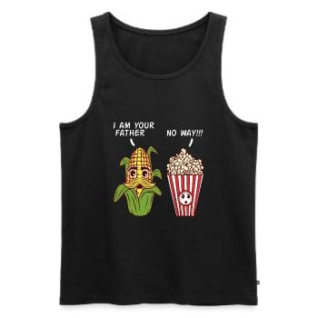 Vegan Farm Vegetable Yellow Cooking Collection - Débardeur bio Premium Homme - noir - Devant - AI Model Male 178 light (178cm)