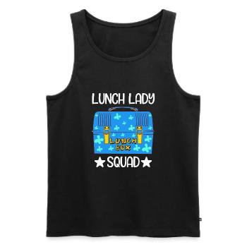 Food Package Meal Cook Cuisine Dish Apparel Title - Men's Premium Organic Tank Top - black - Front - AI Model Male 178 light (178cm)