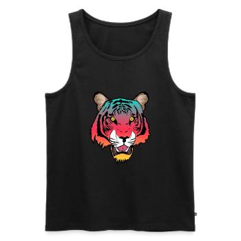 Êtes-vous un fan des animaux de la vie sauvage? - Débardeur bio Premium Homme - noir - Devant - Michal (187cm)