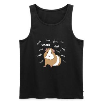 Wheek Mignon Cochon d'Inde Chemise Pour Les - Débardeur bio Premium Homme - noir - Devant - Michal (187cm)