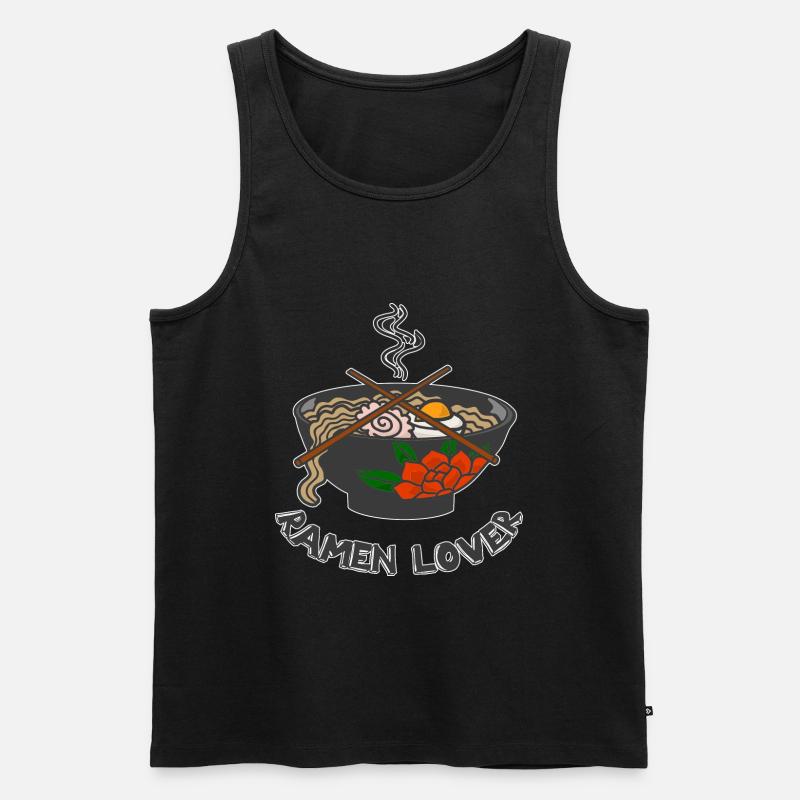 Ramen Lover - Männer Premium Bio Tank Top - Schwarz