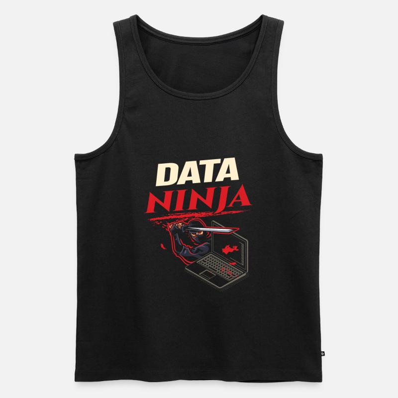 Data Ninja computer programming coder - Männer Premium Bio Tank Top - undefined