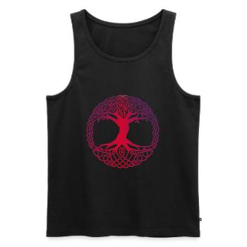 Tree of Life - World Tree - Yggdrasil - Men's Premium Organic Tank Top - black - Front - AI Model Male 178 light (178cm)