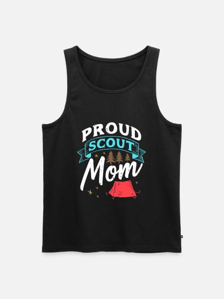 Fière maman scoute - Débardeur bio Premium Homme - noir