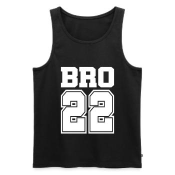Brother 2022 Future Big Brother Gift Idea - Men's Premium Organic Tank Top - black - Front - Michal (187cm)