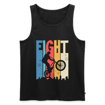 8 Geburtstag 8 Jahre Bmx Kinder Kindergeburtstag - Männer Premium Bio Tank Top - Schwarz - Vorne - Michal (187cm)