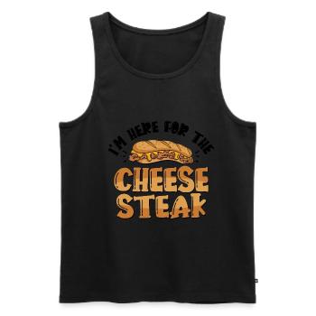 Philly Breakfast Sandwich - Männer Premium Bio Tank Top - Schwarz - Vorne - Michal (187cm)