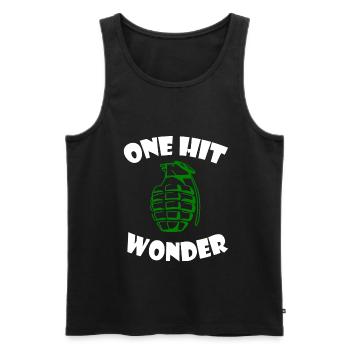 Soldier Soldier Gift Hand Grenade Grenade Boom - Men's Premium Organic Tank Top - black - Front - AI Model Male 178 light (178cm)