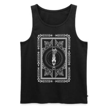 Darkness - Kingdom Hearts - White - Men's Premium Organic Tank Top - black - Front - AI Model Male 178 light (178cm)