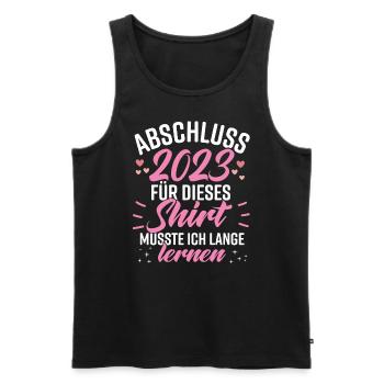 Abschluss 2023 - Männer Premium Bio Tank Top - Schwarz - Vorne - Michal (187cm)