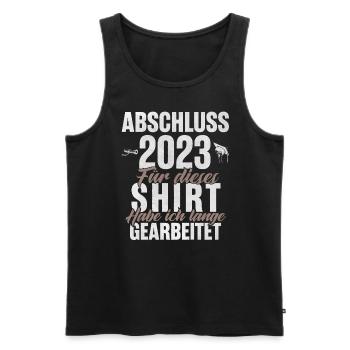 Abschluss 2023 - Männer Premium Bio Tank Top - Schwarz - Vorne - Michal (187cm)