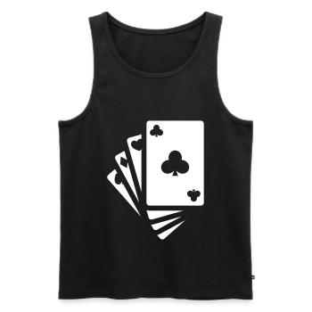 Map Icon Icon - Men's Premium Organic Tank Top - black - Front - AI Model Male 178 light (178cm)