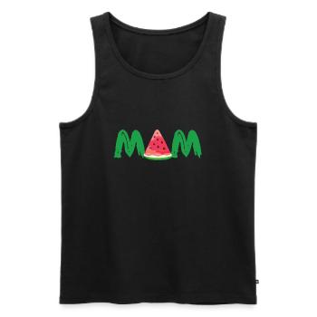 Mom - Mutter - Mutti - Mother - Shirt - Männer Premium Bio Tank Top - Schwarz - Vorne - Michal (187cm)