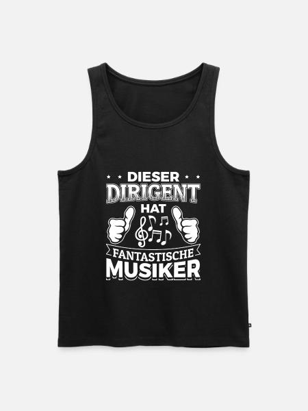 Dieser Dirigent hat fantastische Musiker! Chor - Männer Premium Bio Tank Top - Schwarz
