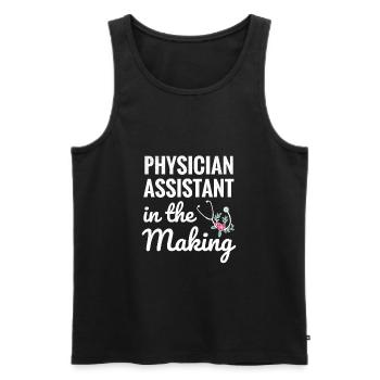 Arztassistentin Studentin Geschenk | PA-Studentin - Männer Premium Bio Tank Top - Schwarz - Vorne - AI Model Male 178 light (178cm)