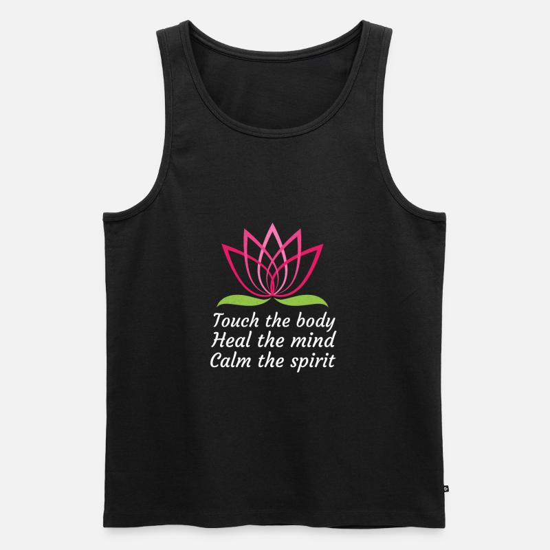 Masseurin Geschenkidee Massagetherapeutin Massage - Männer Premium Bio Tank Top - Schwarz
