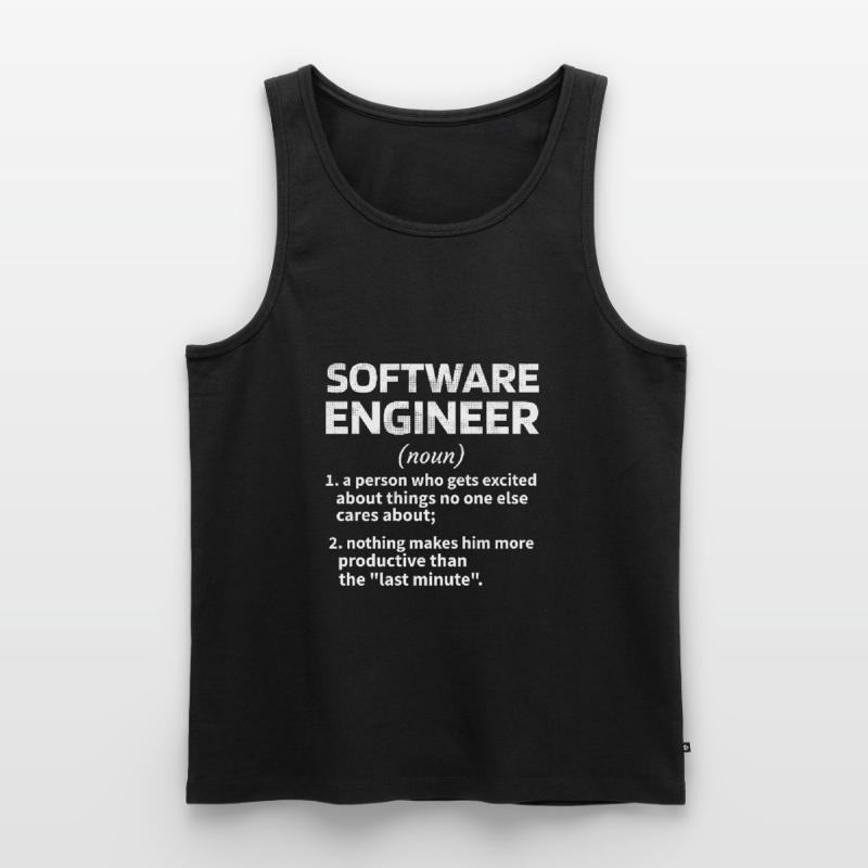 Software Engineer Software Engineer Technician Men's Premium Organic Tank Top