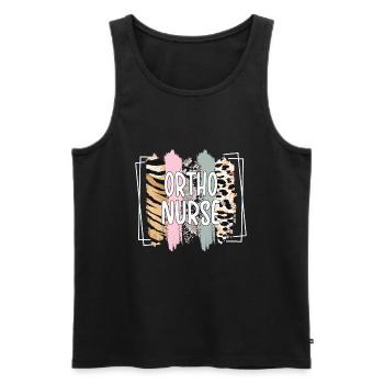 Orthopaedic Nurse Orthopaedic Nurse - Men's Premium Organic Tank Top - black - Front - Michal (187cm)