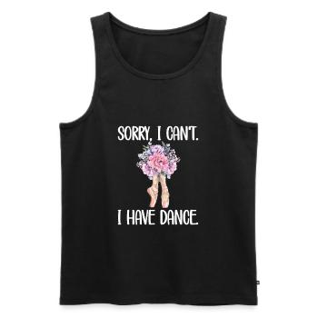Ballet Dancer Gift Ballerina Ballet Dancer - Men's Premium Organic Tank Top - black - Front - AI Model Male 178 light (178cm)