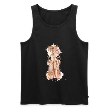 Ballet Dancer Gift Ballerina Ballet Dancer - Men's Premium Organic Tank Top - black - Front - AI Model Male 178 light (178cm)