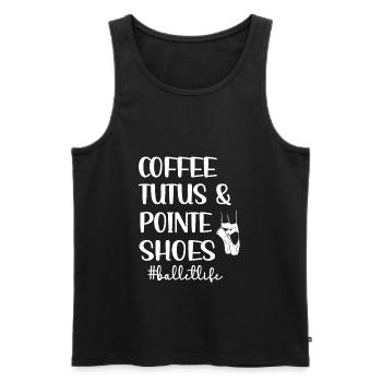 ballet dancer ballerina ballet dance ballerina - Men's Premium Organic Tank Top - black - Front - AI Model Male 178 light (178cm)