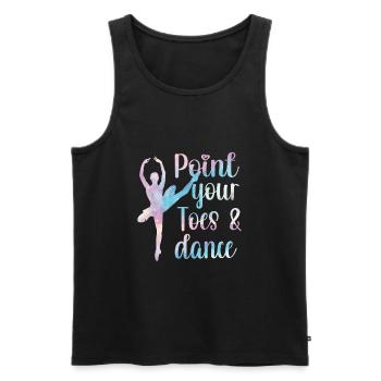 ballet dancer ballerina ballet dance ballerina - Men's Premium Organic Tank Top - black - Front - AI Model Male 178 light (178cm)