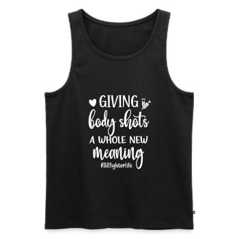 IUI Mama Intrauterine Insemination IUI Mother - Men's Premium Organic Tank Top - black - Front - Michal (187cm)