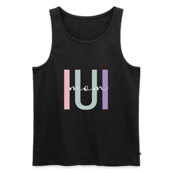 Proud IUI Mama IUI Intrauterine Insemination Mama - Men's Premium Organic Tank Top - black - Front - Michal (187cm)