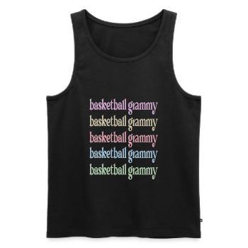 Grammy Oma Von Basketballspieler Basketball Grammy - Männer Premium Bio Tank Top - Schwarz - Vorne - AI Model Male 178 light (178cm)