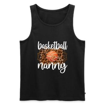 Nanny Grandma Of Basketball Player Basketball Nanny - Men's Premium Organic Tank Top - black - Front - Michal (187cm)