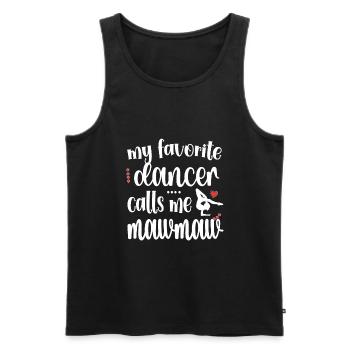 Danse fière Mawmaw Grand-mère Par Dancer Dancing Mawmaw - Débardeur bio Premium Homme - noir - Devant - Michal (187cm)