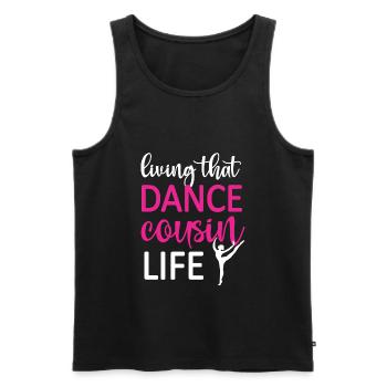 Fier Cousin de Danse D’un Danseur Cousin Danseur - Débardeur bio Premium Homme - noir - Devant - Michal (187cm)