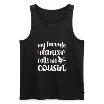 Fier Cousin de Danse D’un Danseur Cousin Danseur - Débardeur bio Premium Homme - noir - Devant - Michal (187cm)