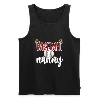 Nanny Grandma Of a Baseball Player Baseball Nanny - Men's Premium Organic Tank Top - black - Front - Michal (187cm)