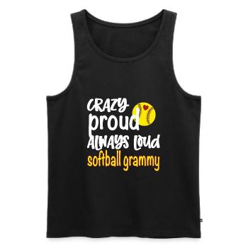 Grammy Oma Von Softballspieler Softball Grammy - Männer Premium Bio Tank Top - Schwarz - Vorne - AI Model Male 178 light (178cm)