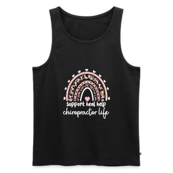 Chiropraktiker Chiropraktik Bester Chiropraktiker - Männer Premium Bio Tank Top - Schwarz - Vorne - AI Model Male 178 light (178cm)